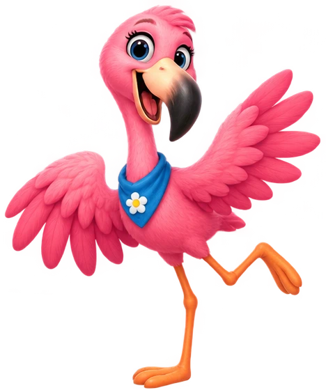 Flam, flamenco rosa