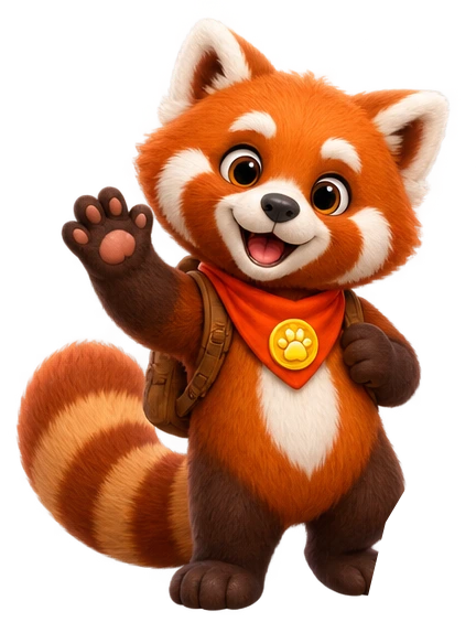 Red, panda rojo
