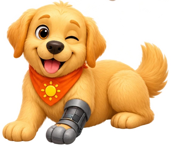 Sunny, golden retriever
